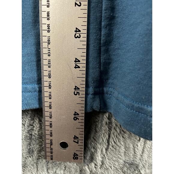 Vintage Copacabana Giraffe Print Dress Size Large Blue Gray Maxi Made in USA - Picture 9 of 9